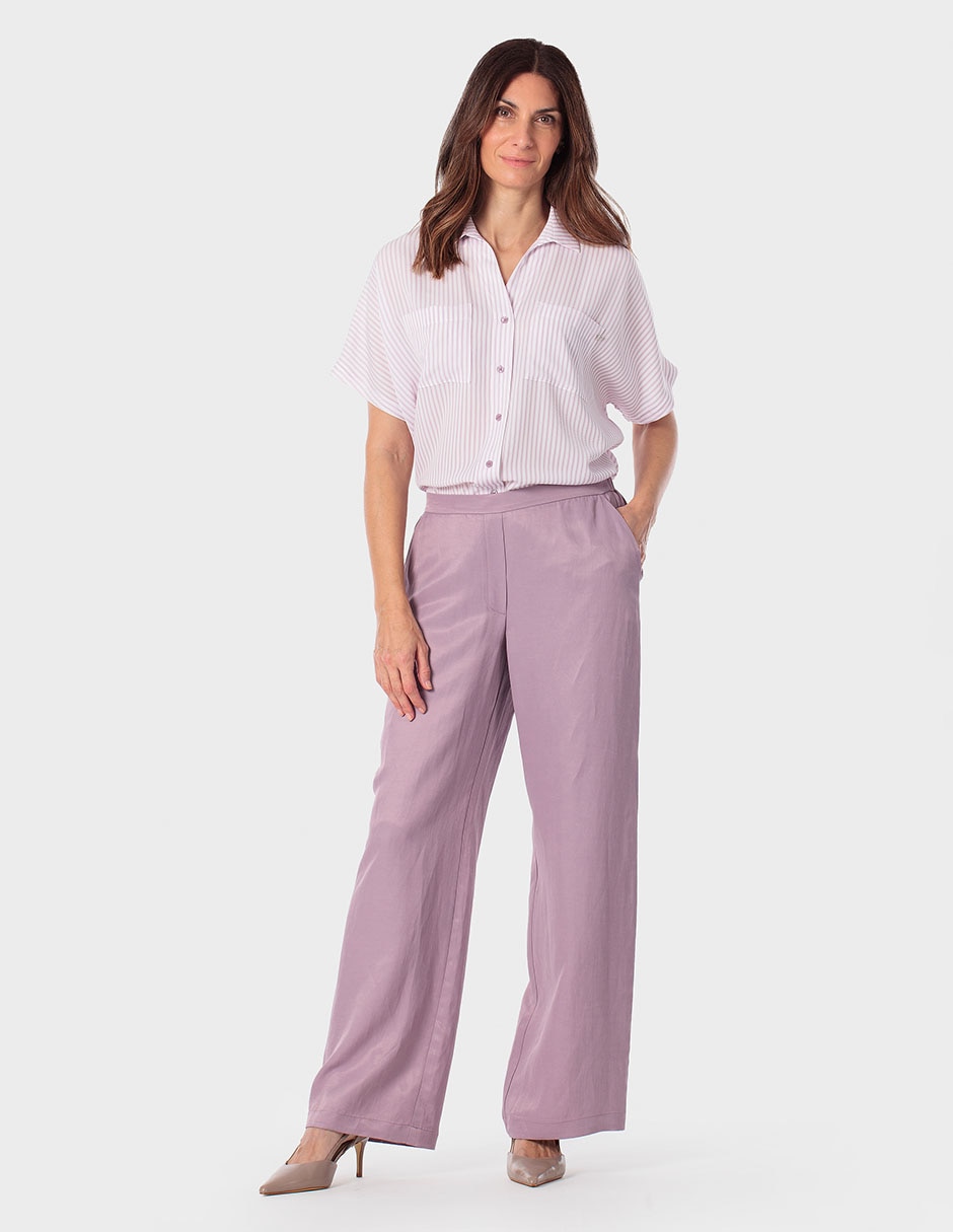 Pantalón easy pant Punt Roma straight para mujer