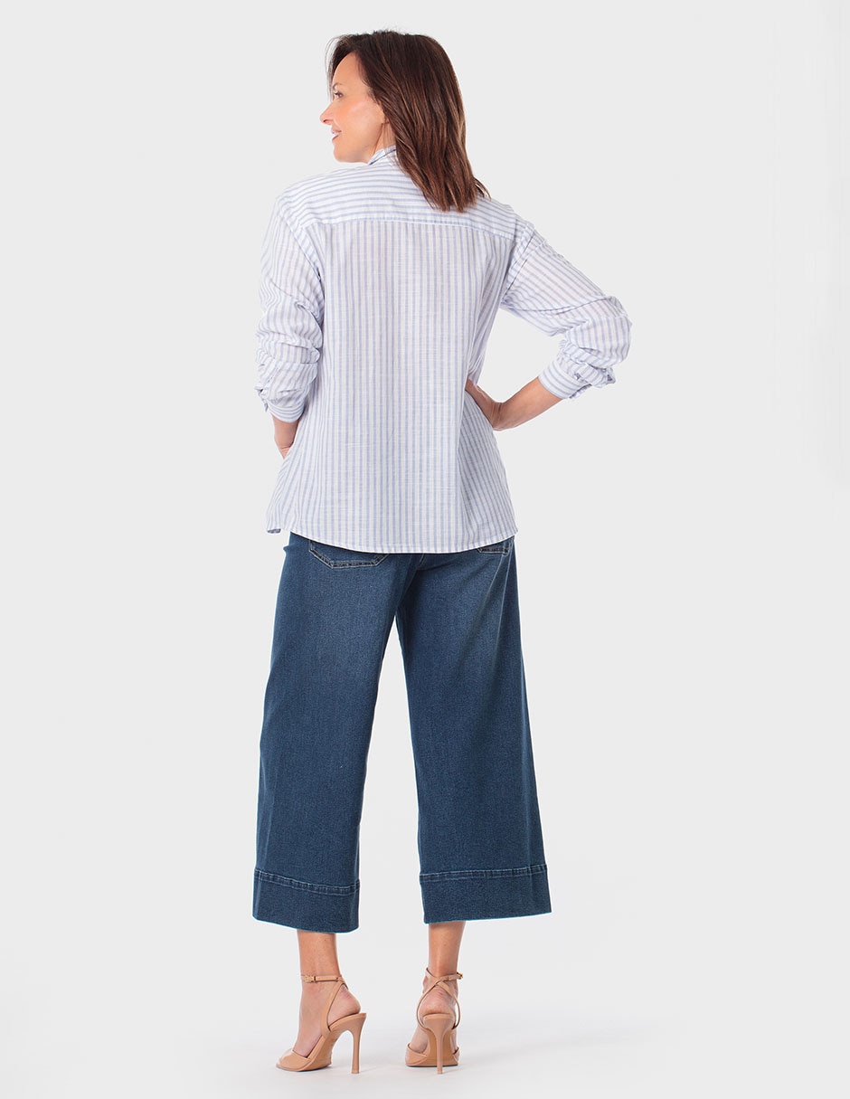 Pantalón coulotte amplio para mujer 3