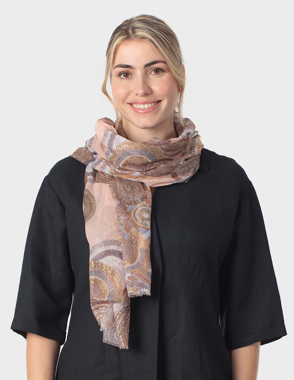 Chal estampado gráfico
