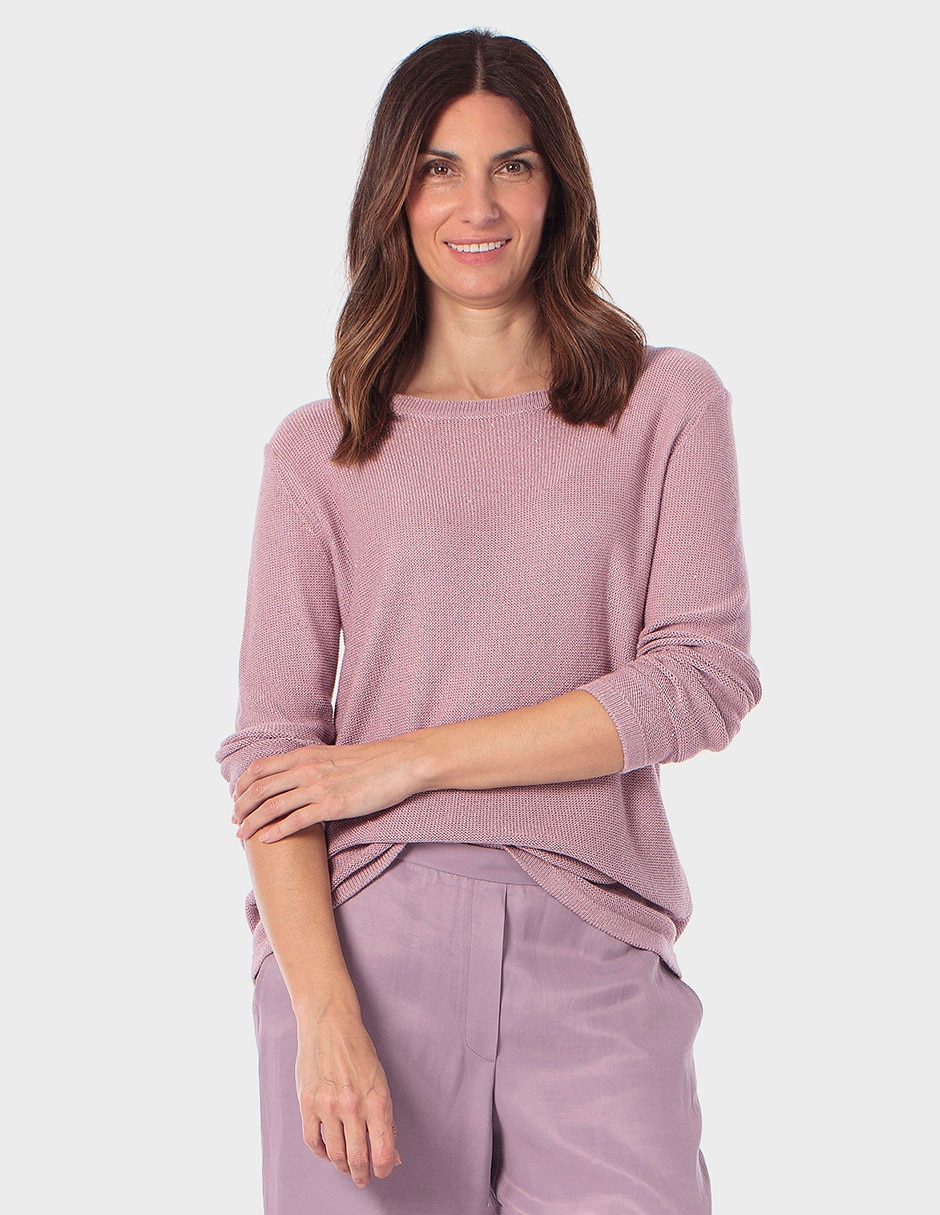 Suéter cuello redondo para mujer 1