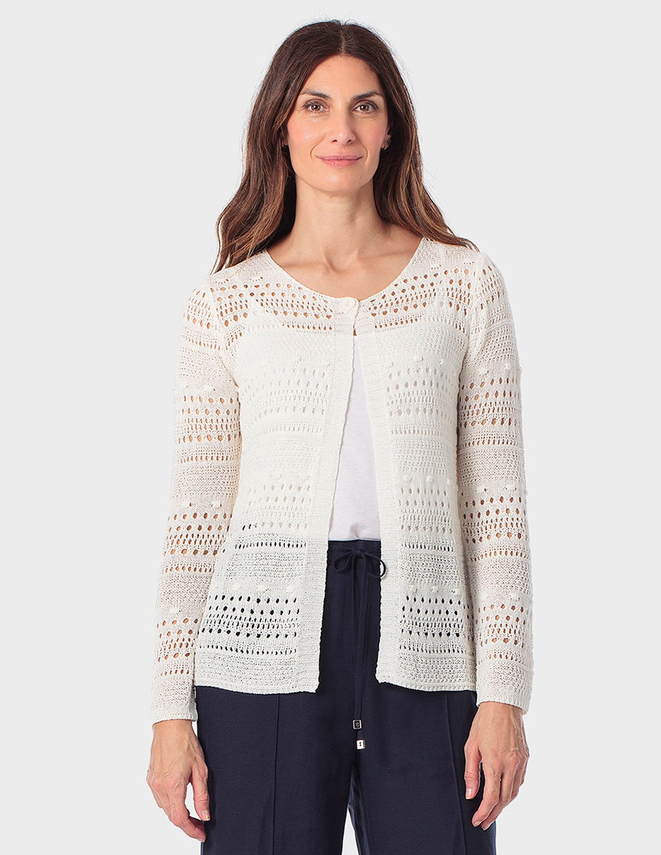 Suéter cuello redondo para mujer 1