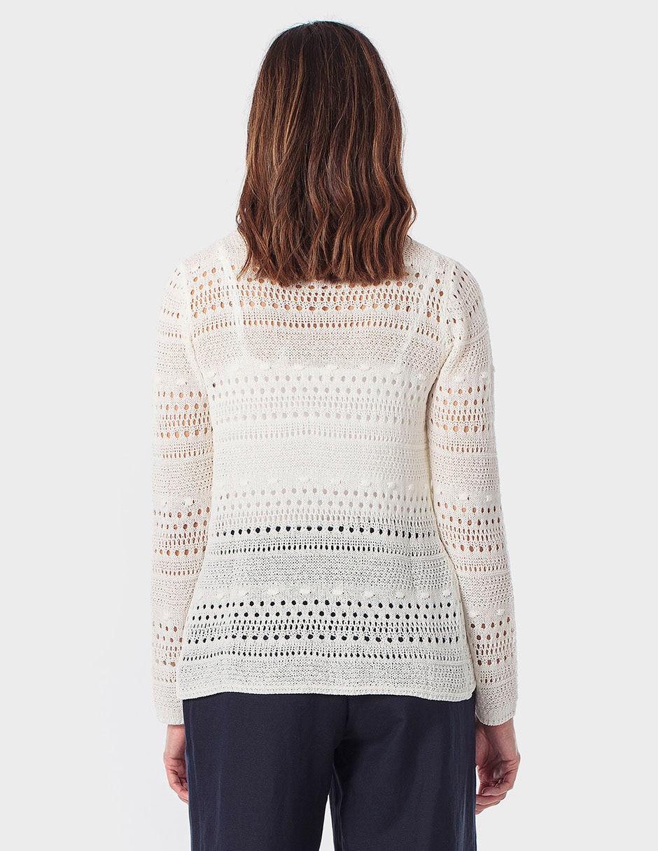 Suéter cuello redondo para mujer 4
