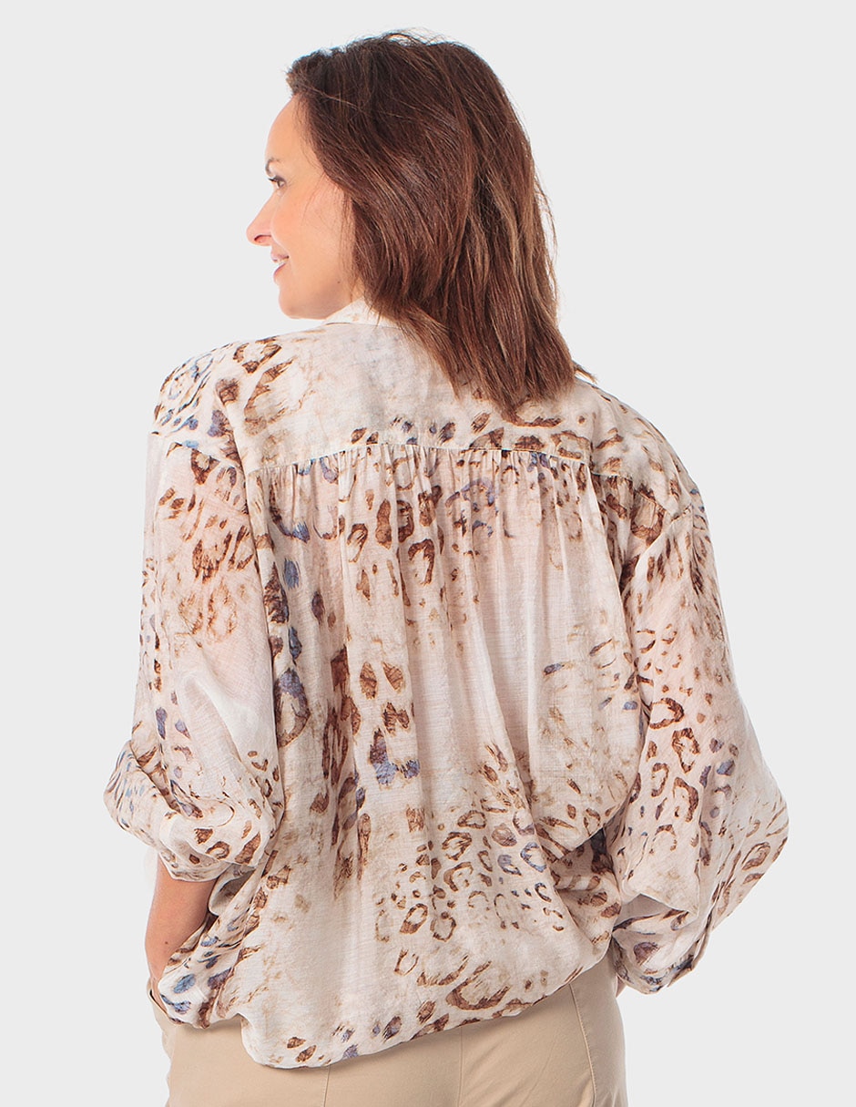 Blusa Punt Roma manga larga para mujer