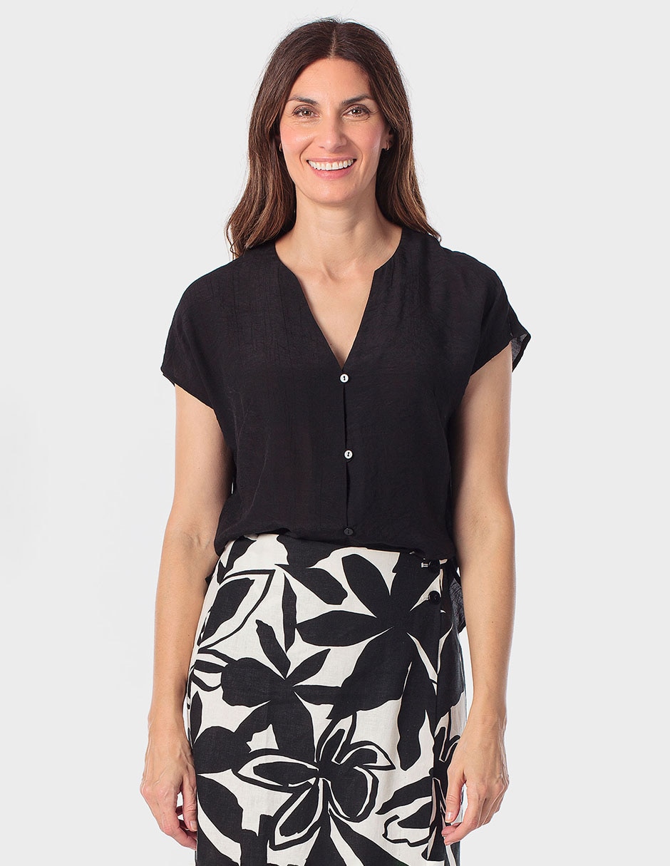 Blusa manga corta para mujer 1