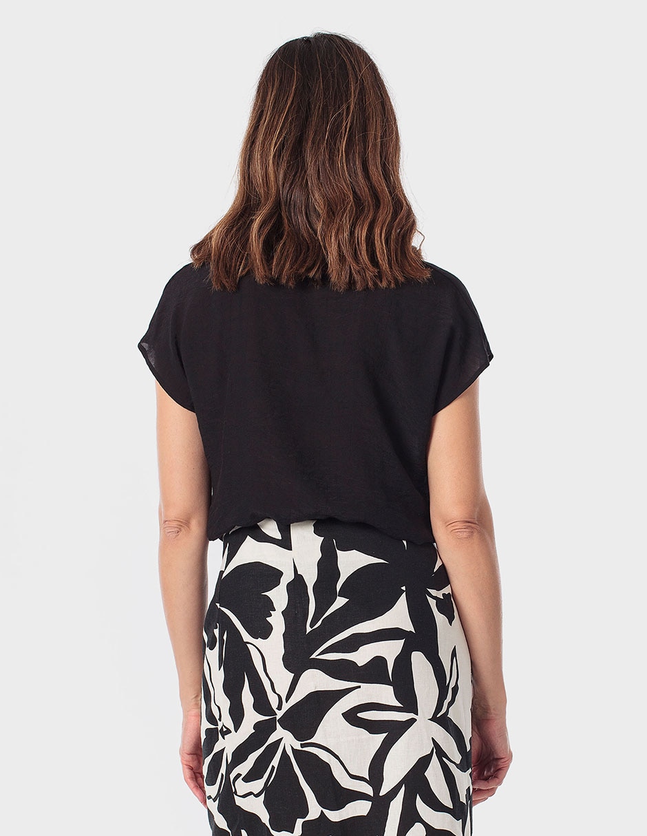 Blusa manga corta para mujer 4
