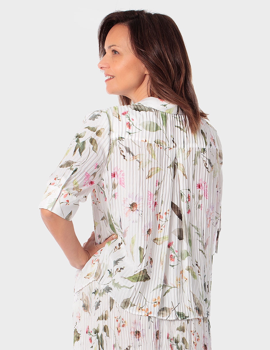 Blusa Punt Roma manga al codo para mujer