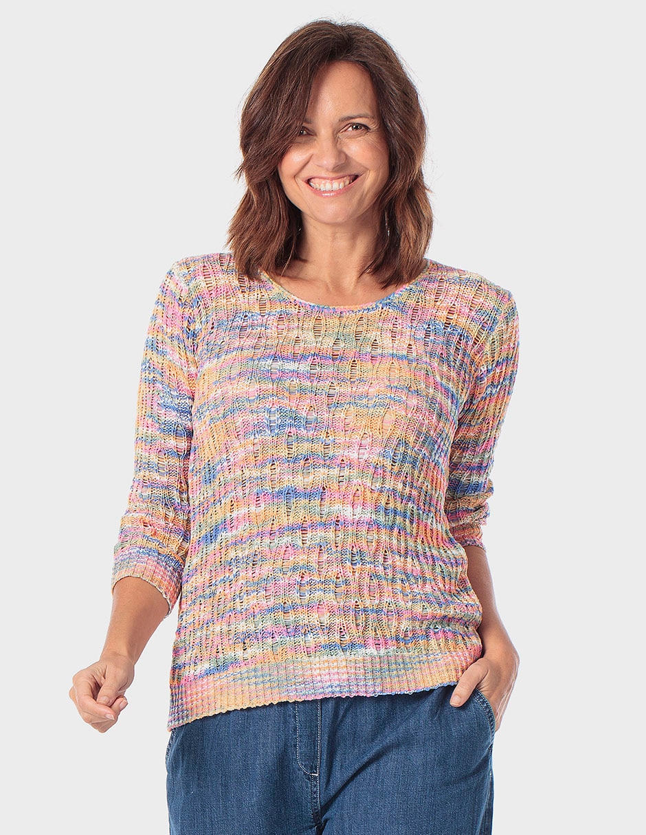 Suéter cuello redondo para mujer Suéter cuello redondo para mujer