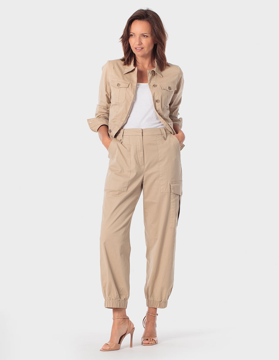 Pantalón cargo straight para mujer