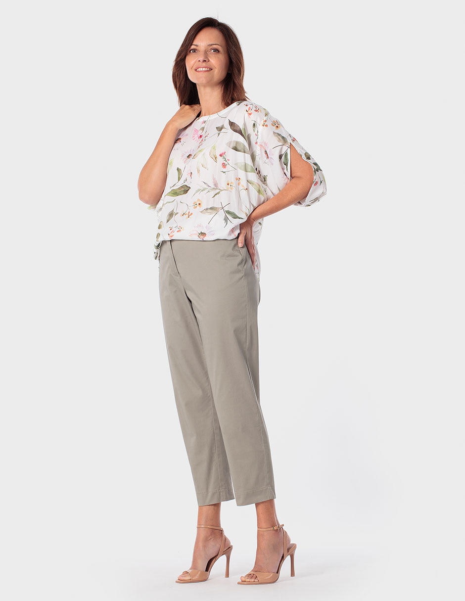 Blusa Punt Roma manga al codo para mujer
