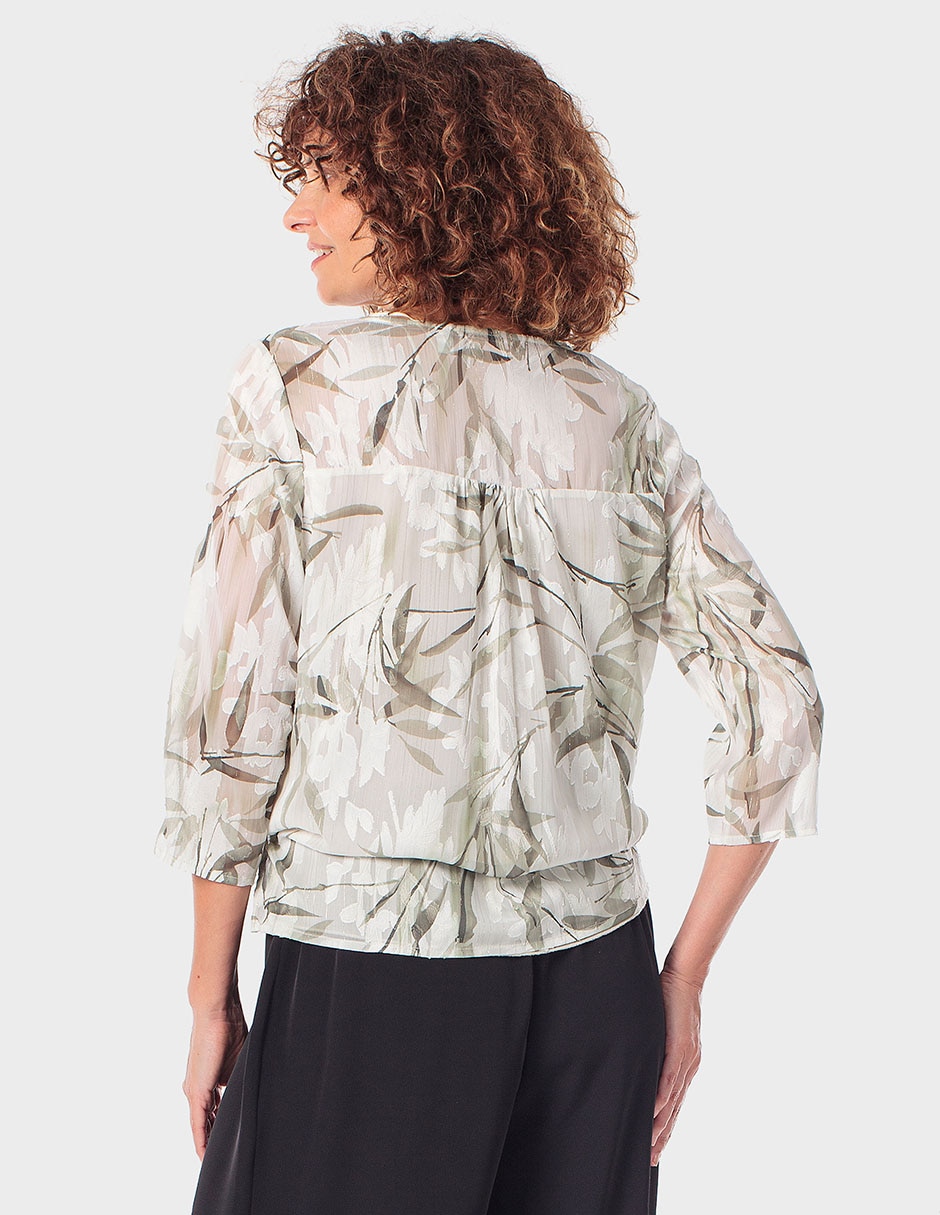 Blusa Punt Roma manga 3/4 para mujer