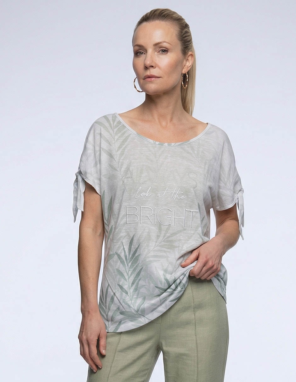 Blusa manga corta cuello redondo para mujer Blusa manga corta cuello redondo para mujer