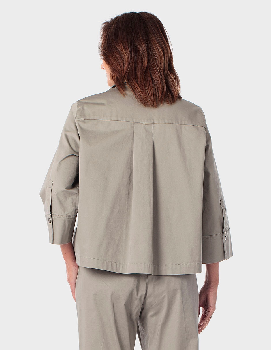 Blusa camisera Punt Roma manga 3/4 para mujer