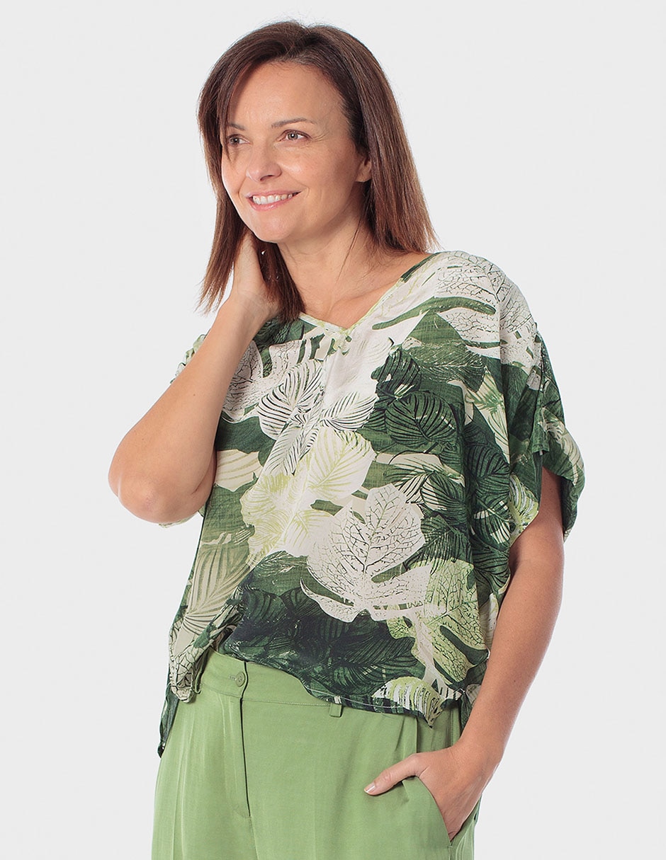 Blusa manga corta para mujer 1