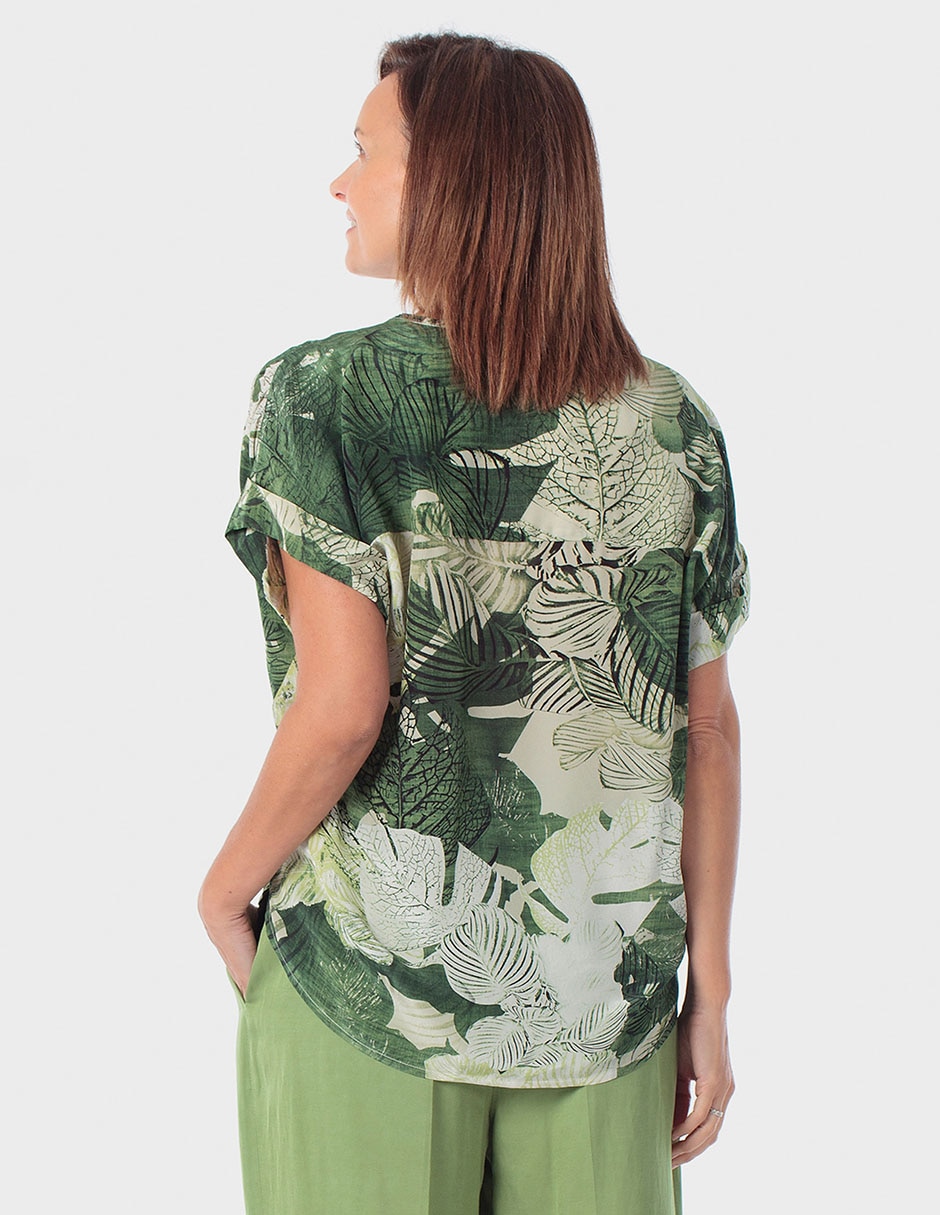 Blusa manga corta para mujer 4