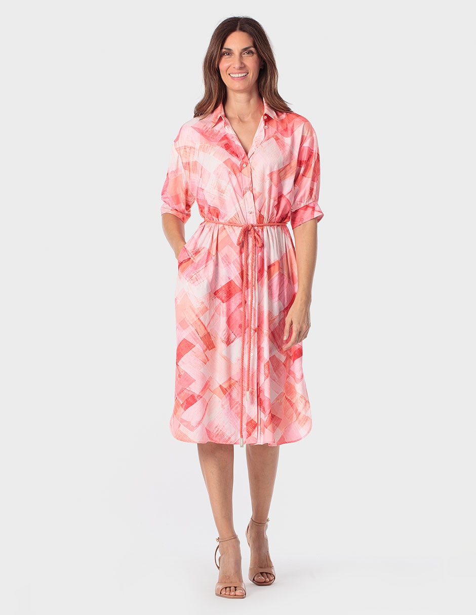 Vestido midi casual Punt Roma para mujer