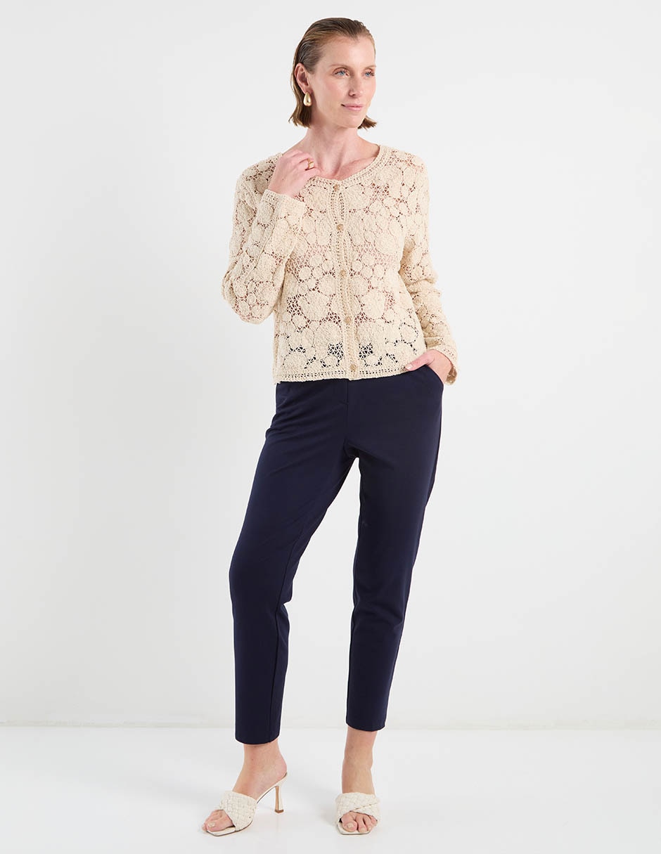 Suéter cuello redondo para mujer 5