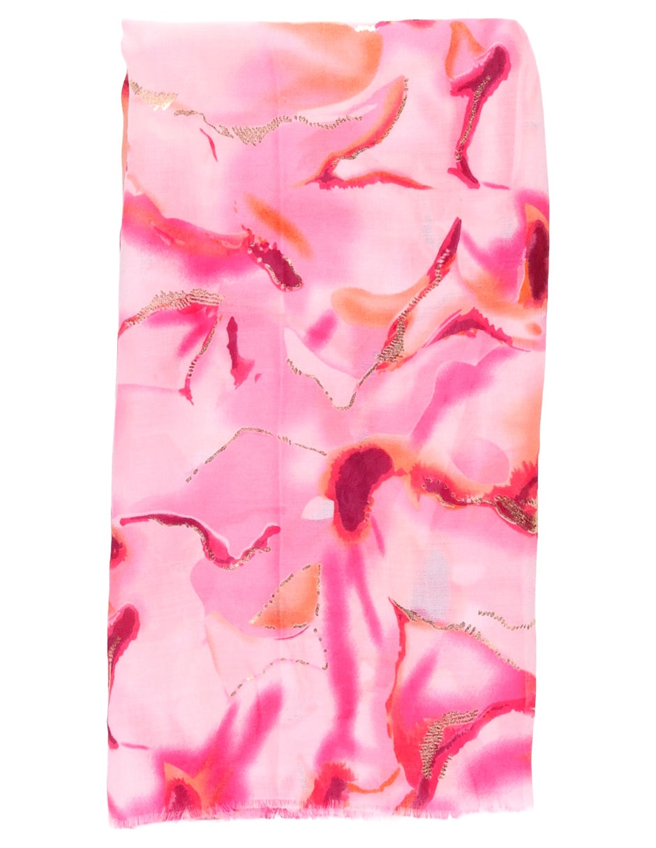 Pashmina con estampado abstracto para mujer 4
