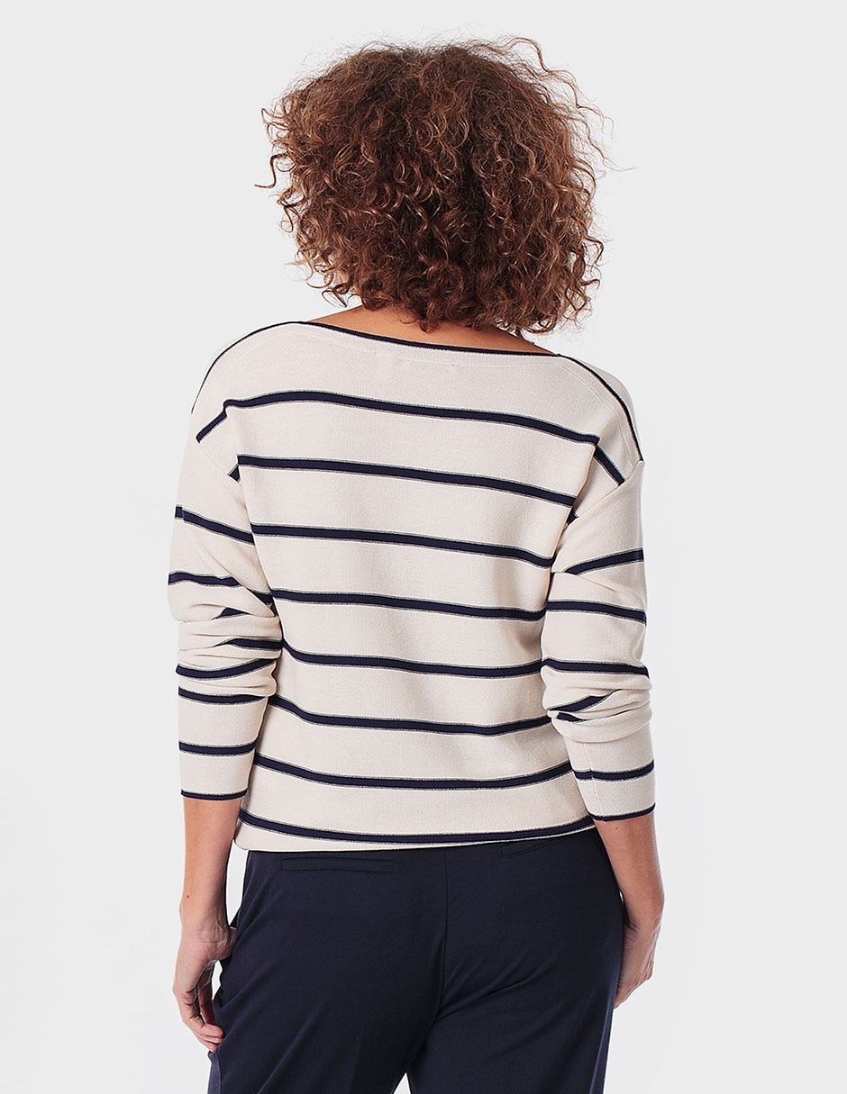 Suéter cuello redondo para mujer 7