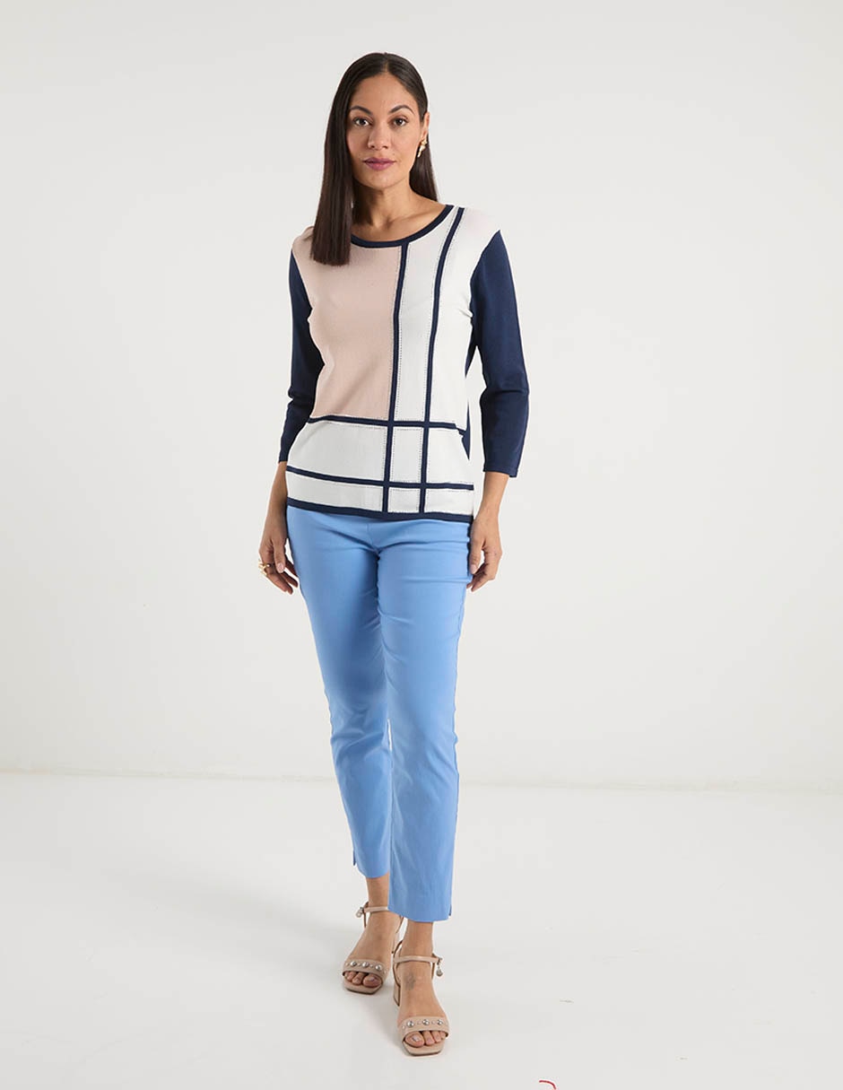 Suéter cuello redondo para mujer 5