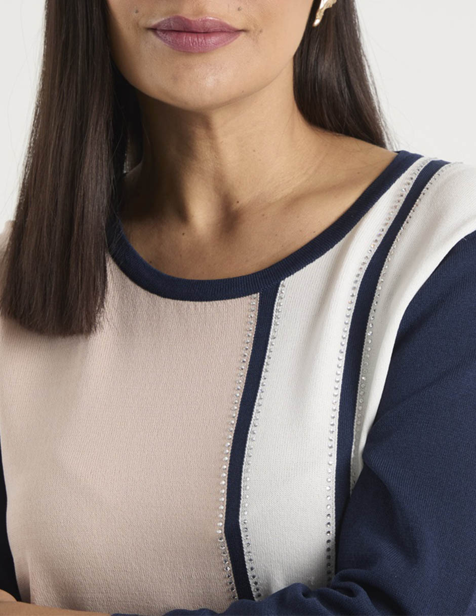 Suéter cuello redondo para mujer 6