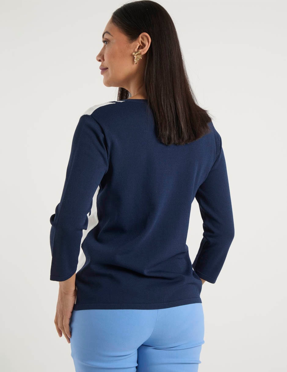 Suéter cuello redondo para mujer 8