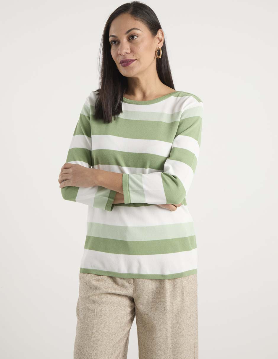 Suéter cuello redondo para mujer 1