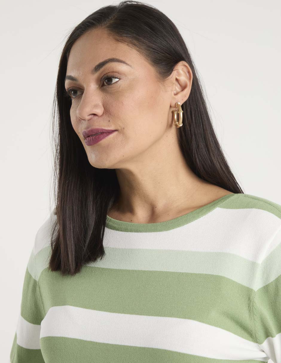 Suéter cuello redondo para mujer 6