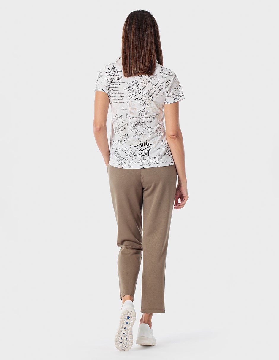 Pants slim Punt Roma con agujeta para mujer
