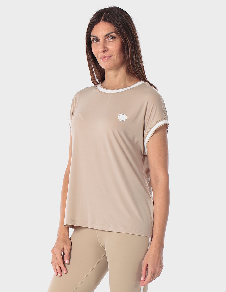Playera manga corta Punt Roma cuello redondo para mujer