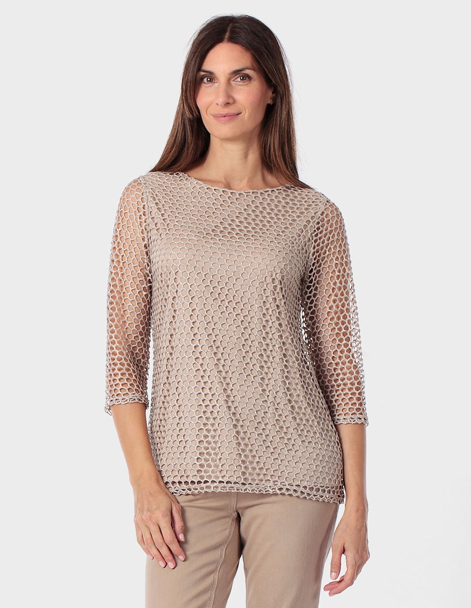 Blusa Punt Roma manga 3/4 para mujer