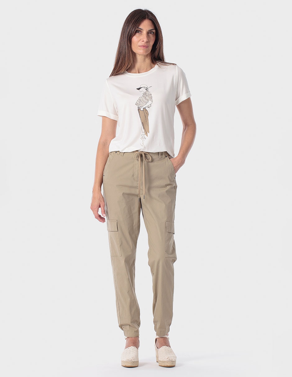 Playera manga corta cuello redondo para mujer 5