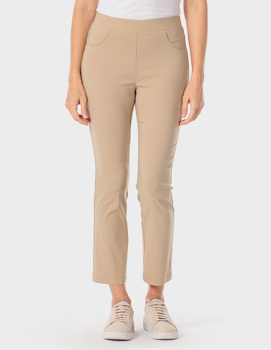 Pantalón capri slim para mujer