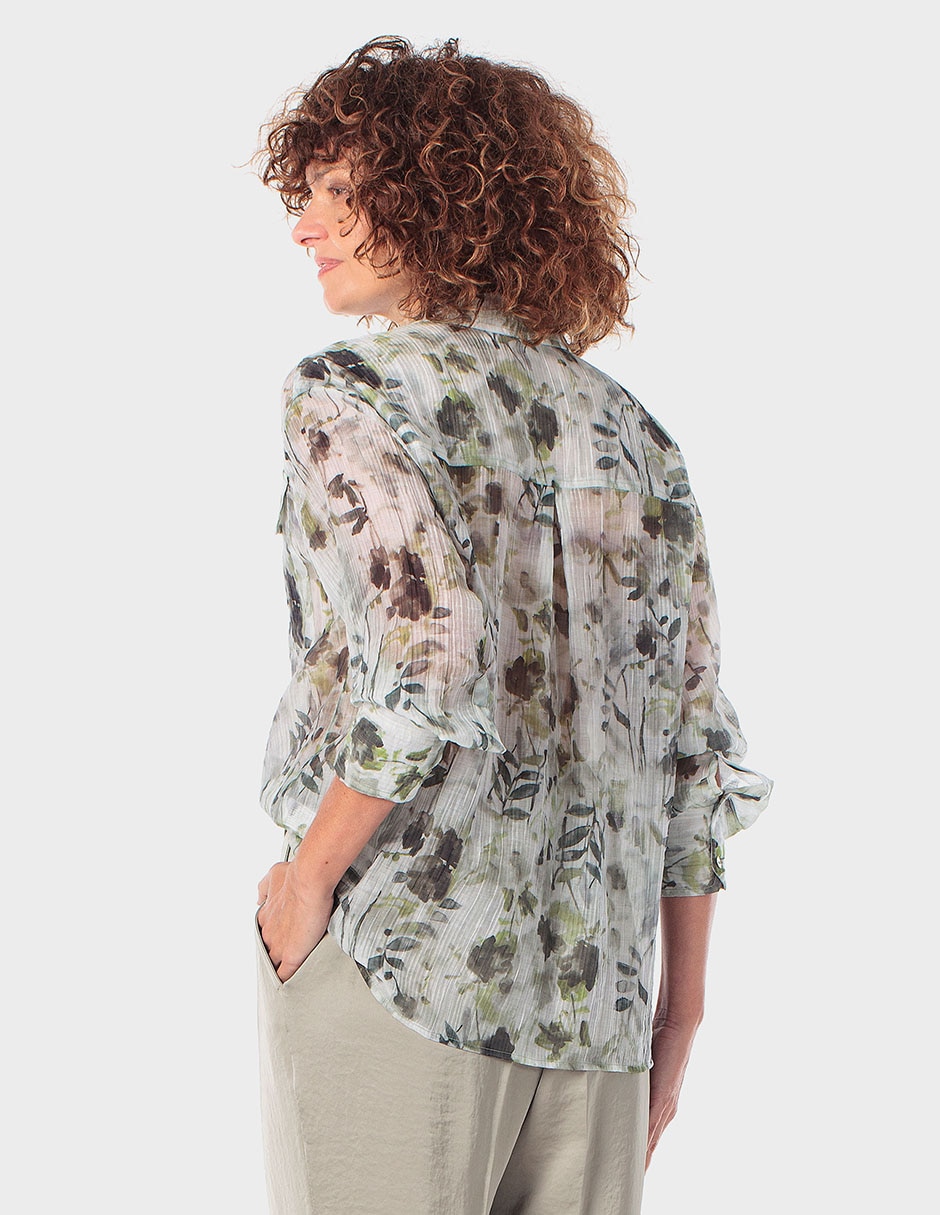 Blusa Punt Roma manga larga para mujer