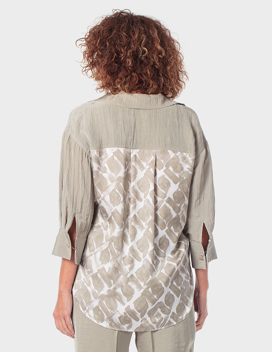 Blusa Punt Roma manga 3/4 para mujer