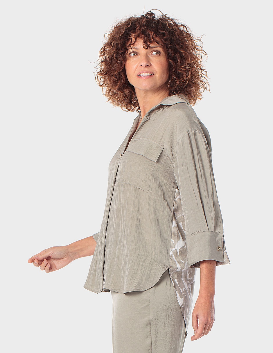 Blusa Punt Roma manga 3/4 para mujer