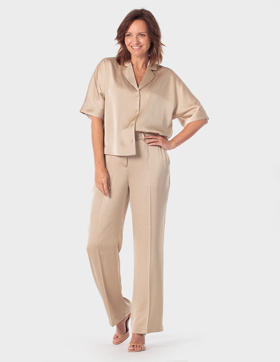 Pantalón de vestir Punt Roma straight para mujer