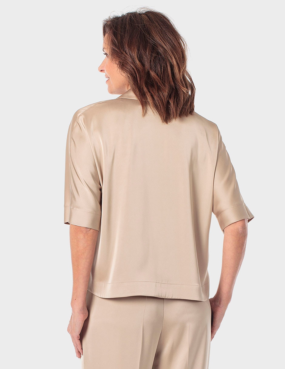 Blusa Punt Roma manga al codo para mujer