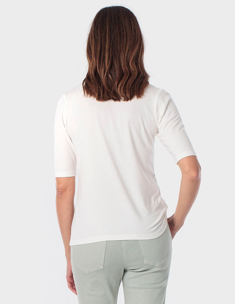 Blusa Punt Roma manga corta para mujer
