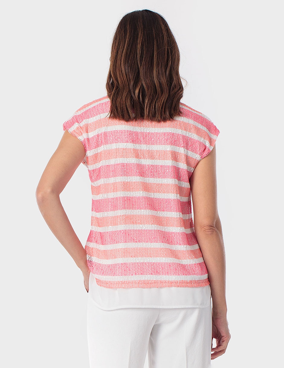 Blusa manga corta para mujer 4