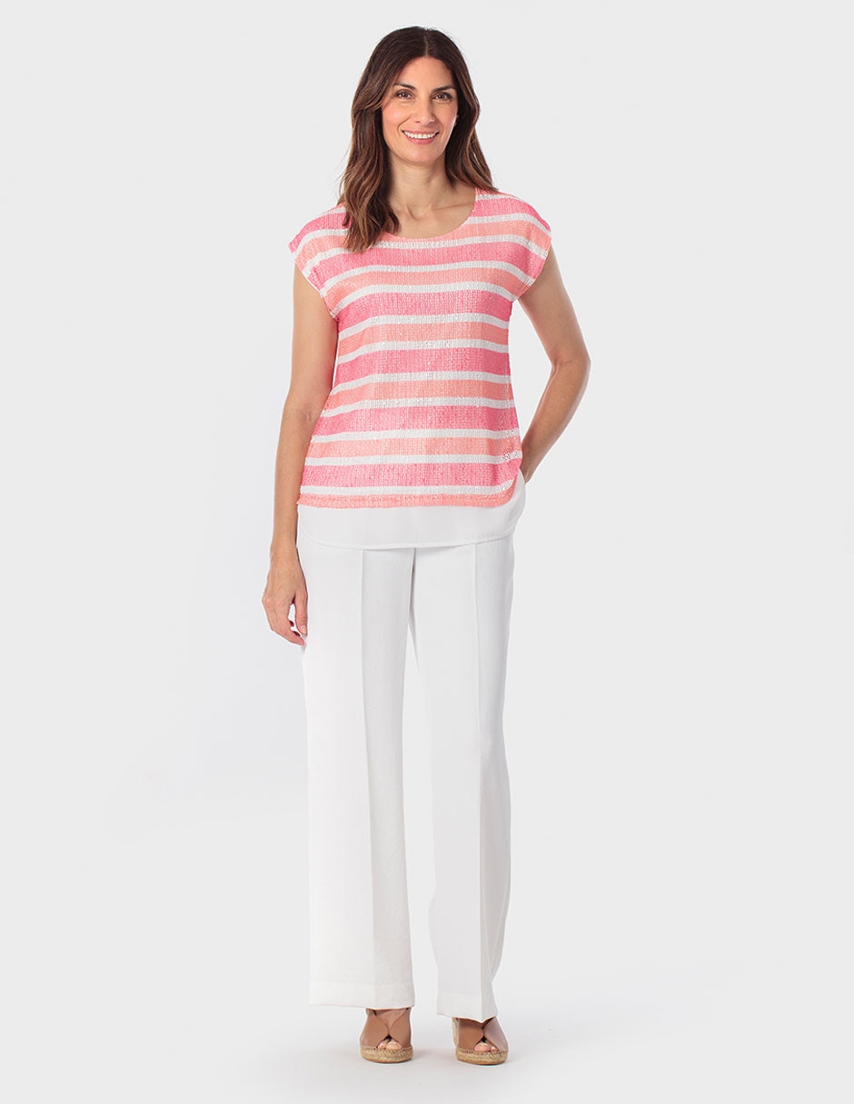 Blusa manga corta para mujer 5