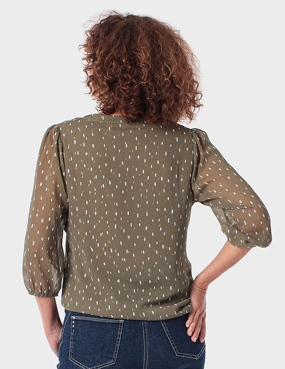 Blusa Punt Roma manga 3/4 para mujer