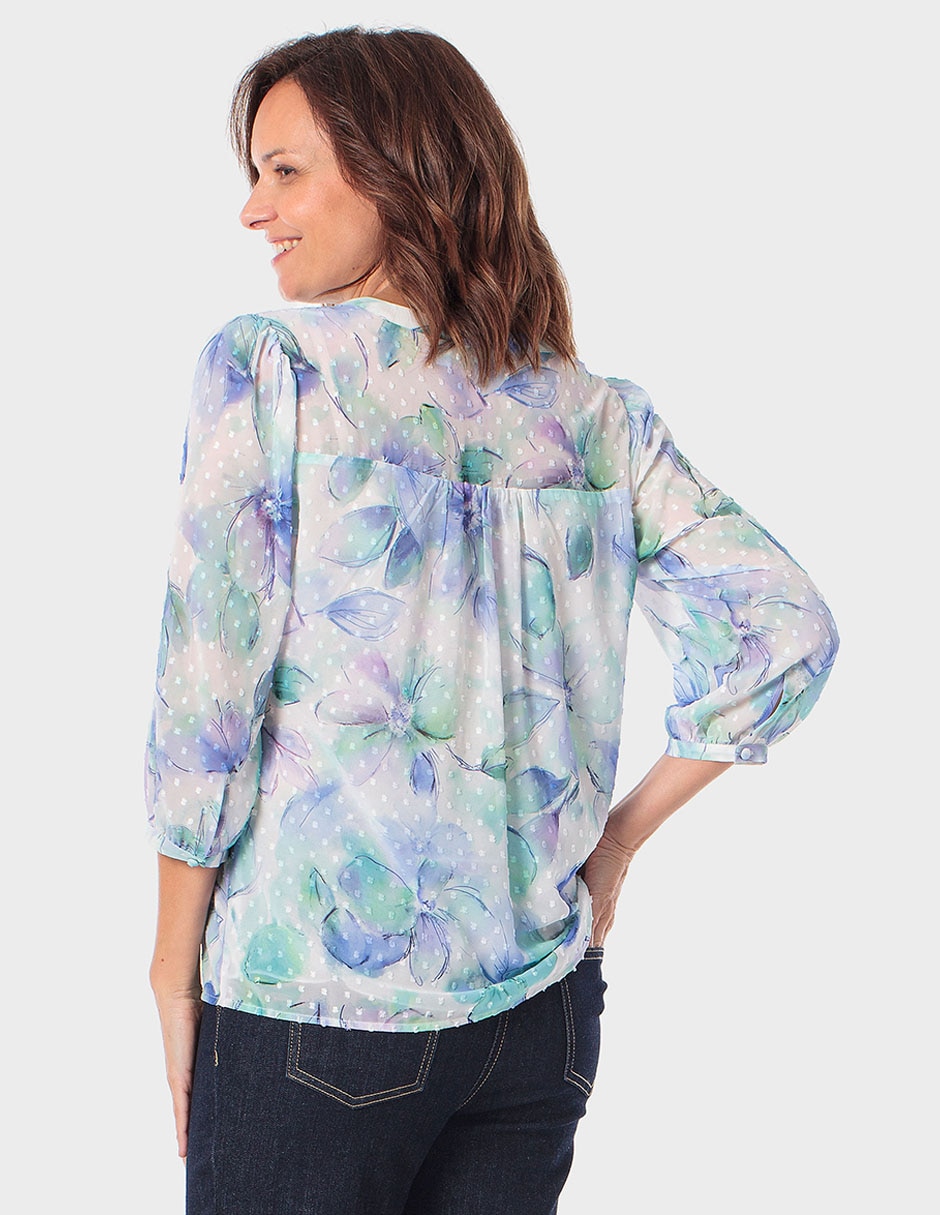 Blusa manga 3/4 para mujer 4