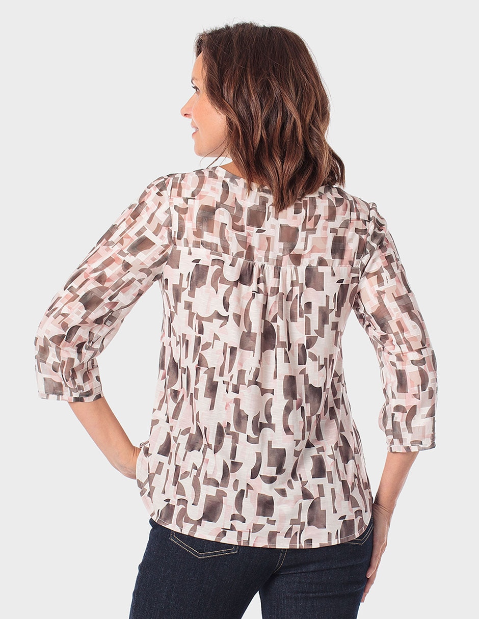 Blusa Punt Roma manga 3/4 para mujer