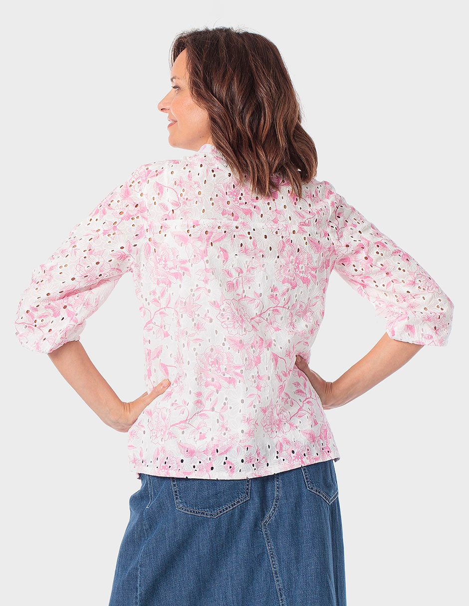 Blusa Punt Roma manga 3/4 para mujer