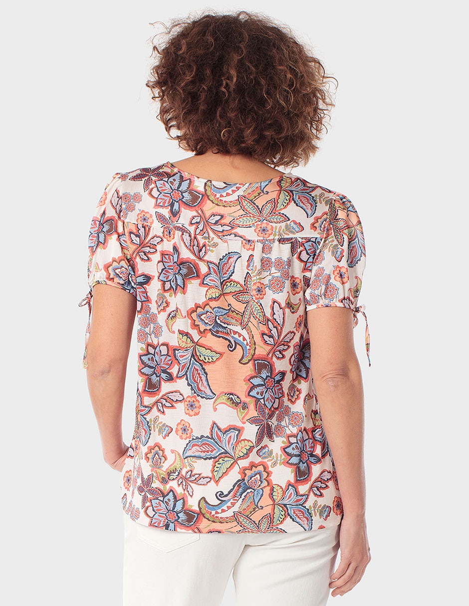 Playera manga corta cuello v mujer 3