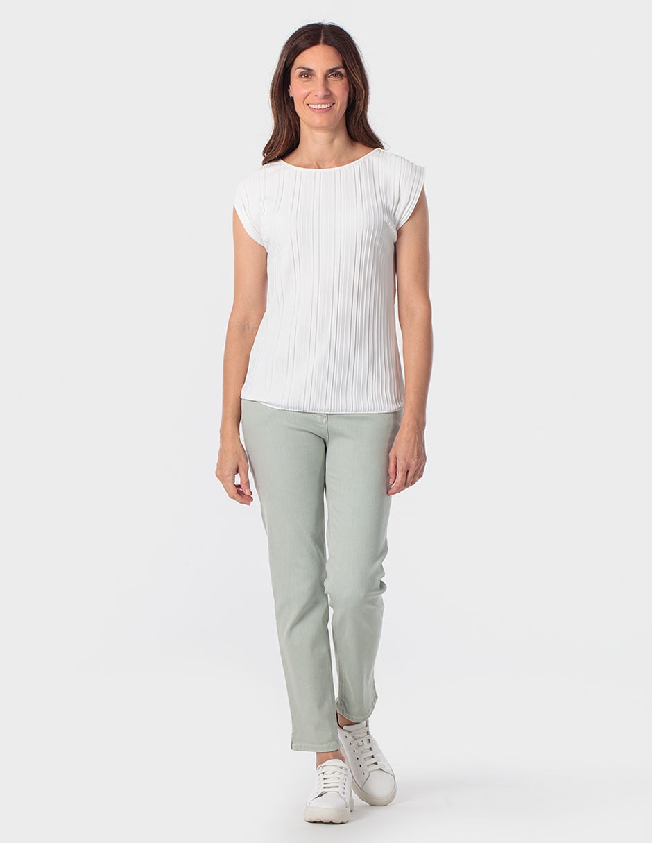 Playera manga corta cuello redondo para mujer 3