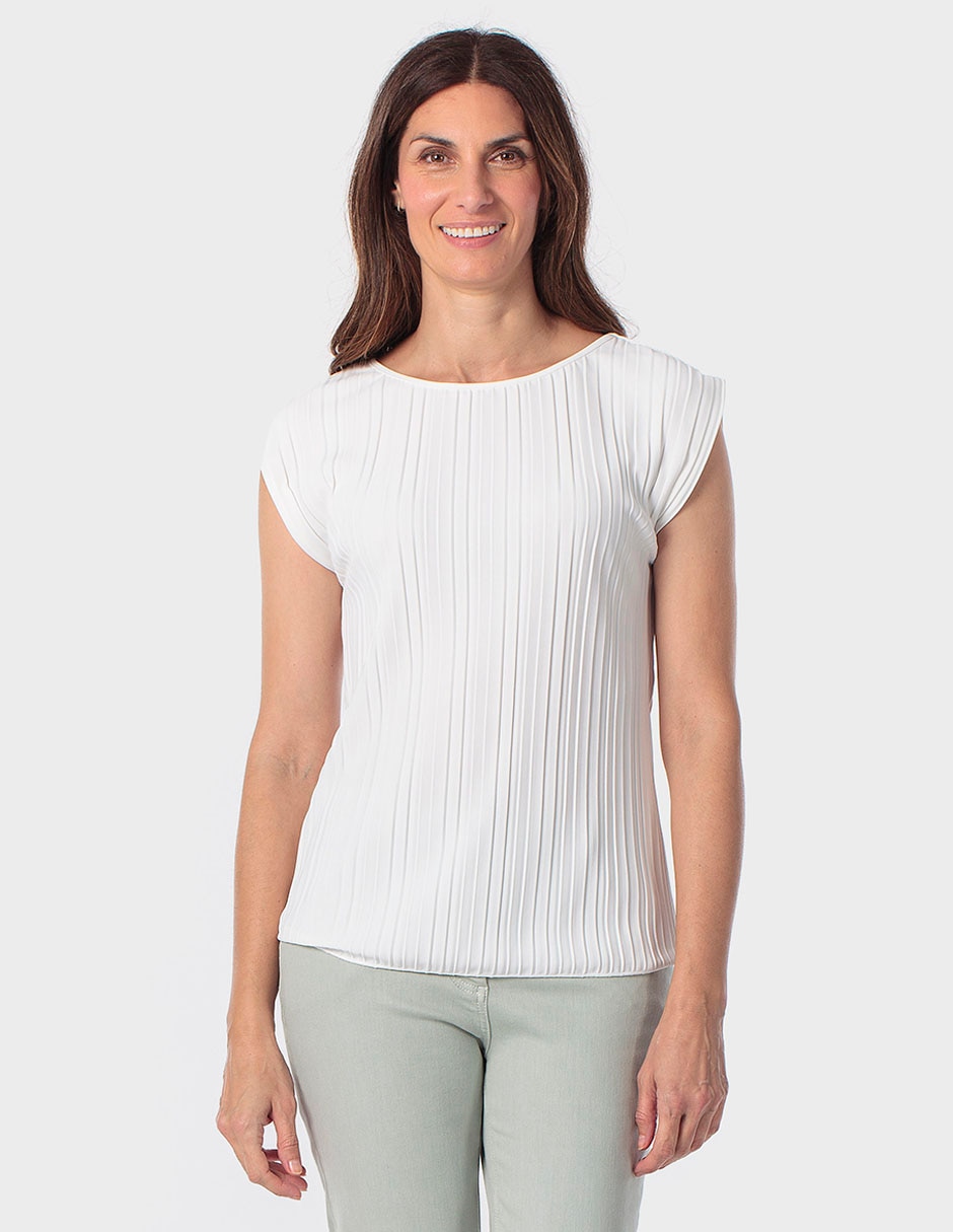 Playera manga corta cuello redondo para mujer Playera manga corta cuello redondo para mujer