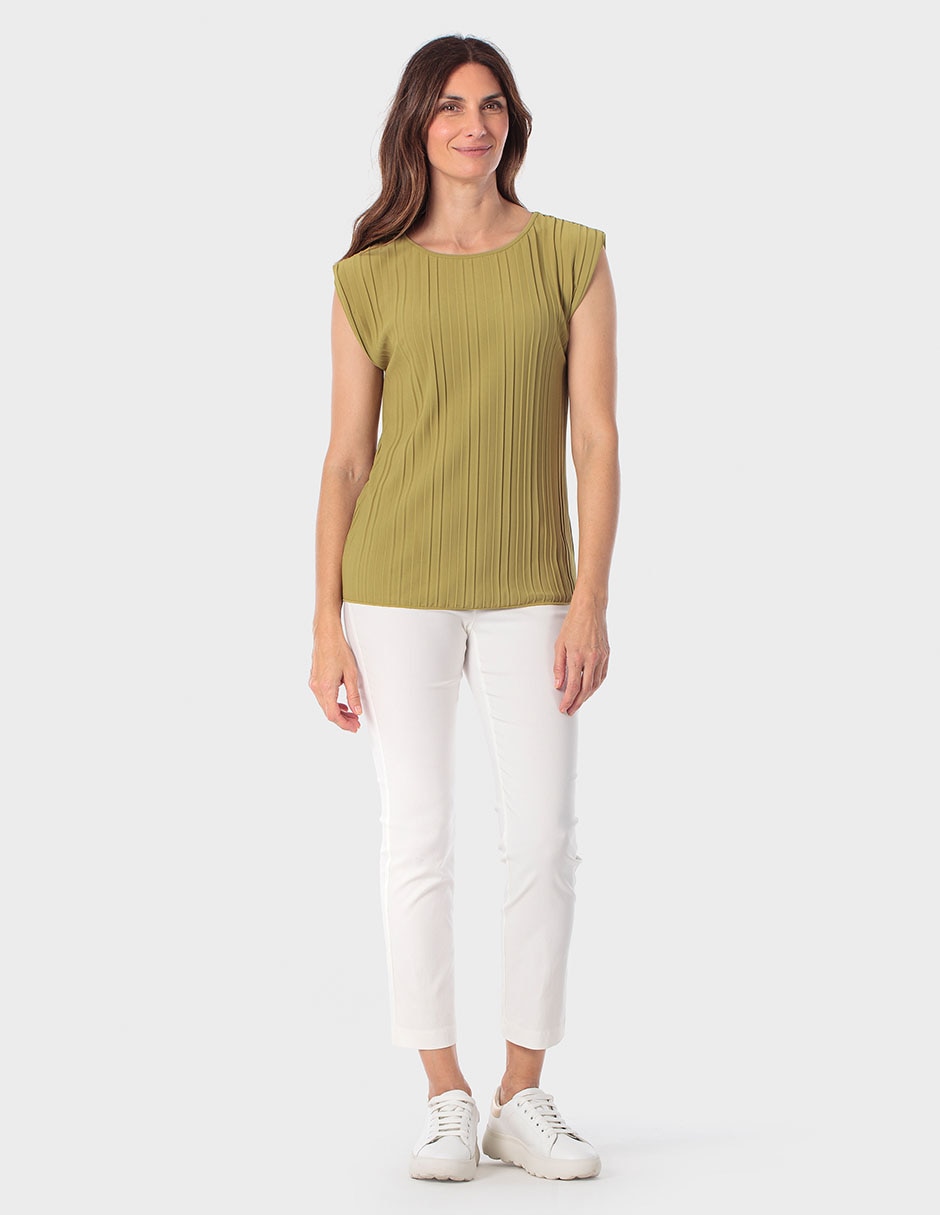 Playera manga corta cuello redondo mujer 3