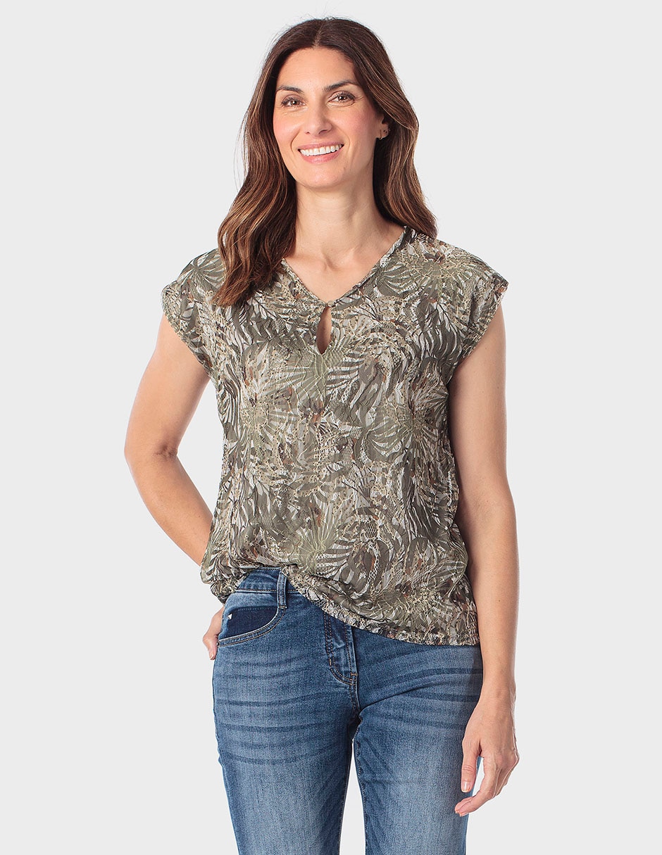 Blusa manga corta para mujer Blusa manga corta para mujer