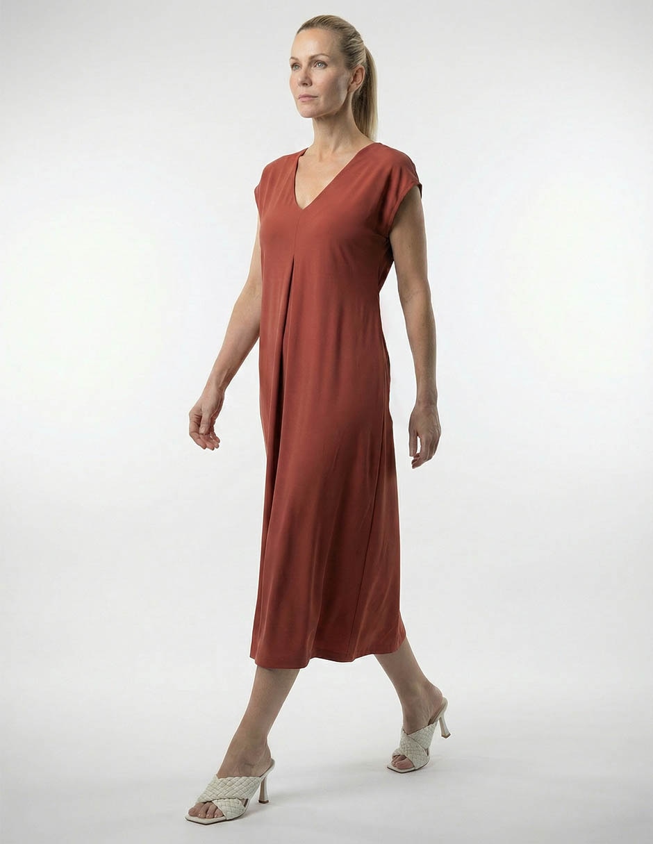 Vestido crop casual punt roma para mujer